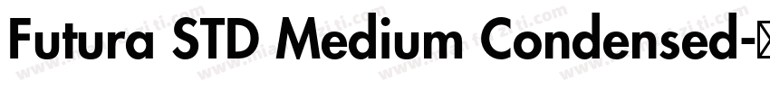 Futura STD Medium Condensed字体转换